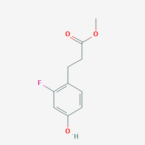 molecular formula C10H11FO3 B1445187 3-(2-氟-4-羟基苯基)-丙酸甲酯 CAS No. 1261763-92-1