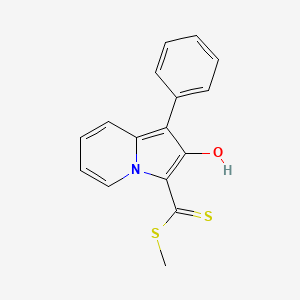 3-[(Methylsulfanyl)(sulfanyl)methylidene]-1-phenylindolizin-2(3H)-one