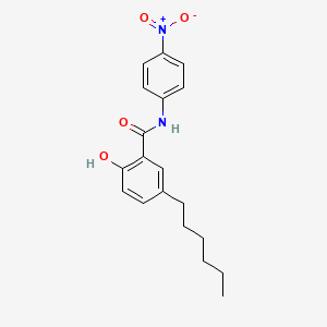 5-Hexyl-2-hydroxy-N-(4-nitrophenyl)benzamide