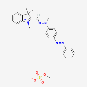 3H-Indolium, 1,3,3-trimethyl-2-[[methyl[4-(phenylazo)phenyl]hydrazono]methyl]-, methyl sulfate