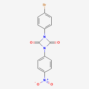 2,4-Uretidinedione, 1-(p-bromophenyl)-3-(p-nitrophenyl)-