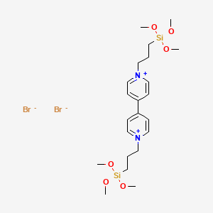 1,1'-Bis[3-(trimethoxysilyl)propyl]-4,4'-bipyridin-1-ium dibromide