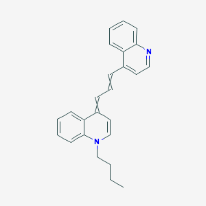 4-[3-(1-Butylquinolin-4(1H)-ylidene)prop-1-en-1-yl]quinoline