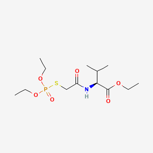 N-(((Diethoxyphosphinyl)thio)acetyl)-L-valine ethyl ester