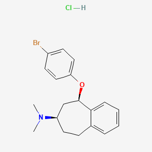 5H-Benzocyclohepten-7-amine, 6,7,8,9-tetrahydro-5-(4-bromophenoxy)-N,N-dimethyl-, hydrochloride, cis-