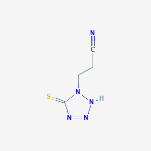 3-(5-Sulfanylidene-2,5-dihydro-1H-tetrazol-1-yl)propanenitrile