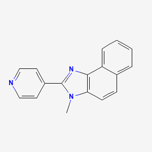 molecular formula C17H13N3 B14452023 3-Methyl-2-(pyridin-4-yl)-3H-naphtho[1,2-d]imidazole CAS No. 76166-09-1