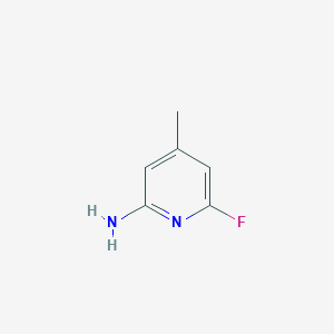 molecular formula C6H7FN2 B1445205 6-氟-4-甲基吡啶-2-胺 CAS No. 1393557-04-4