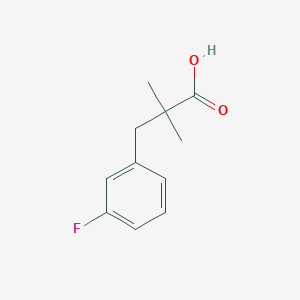 molecular formula C11H13FO2 B1445209 3-(3-氟苯基)-2,2-二甲基丙酸 CAS No. 1267669-89-5