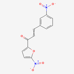 2-Propen-1-one, 1-(5-nitro-2-furanyl)-3-(3-nitrophenyl)-