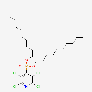 Phosphonic acid, (2,3,5,6-tetrachloro-4-pyridinyl)-, didecyl ester