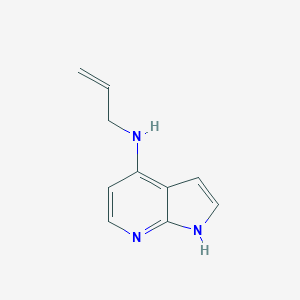 molecular formula C10H11N3 B144522 N-Allyl-1H-pyrrolo[2,3-B]pyridin-4-amine CAS No. 640735-22-4