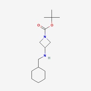 molecular formula C15H28N2O2 B1445220 叔丁基 3-((环己基甲基)氨基)氮杂环丁烷-1-羧酸酯 CAS No. 1478274-72-4