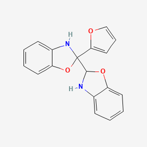 2-(Furan-2-yl)-2,2',3,3'-tetrahydro-2,2'-bi-1,3-benzoxazole