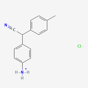 [4-[cyano-(4-methylphenyl)methyl]phenyl]azanium;chloride