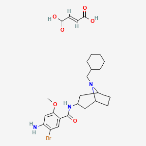 4-amino-5-bromo-N-[8-(cyclohexylmethyl)-8-azabicyclo[3.2.1]octan-3-yl]-2-methoxybenzamide;(E)-but-2-enedioic acid