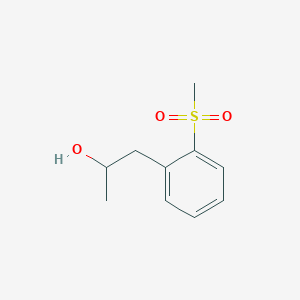 molecular formula C10H14O3S B1445231 1-(2-甲磺酰苯基)丙醇-2 CAS No. 1409557-45-4