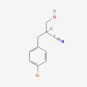 molecular formula C10H10BrNO B1445232 2-[(4-溴苯基)甲基]-3-羟基丙腈 CAS No. 916322-80-0