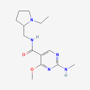 4-Methoxy-2-(methylamino)-N-((1-ethyl-2-pyrrolidinyl)methyl)-5-pyridinecarboxamide