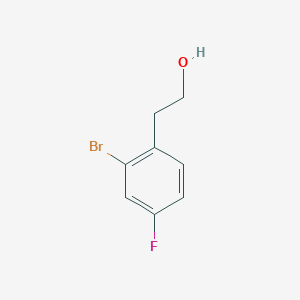 molecular formula C8H8BrFO B1445236 2-(2-溴-4-氟苯基)乙醇 CAS No. 866029-22-3