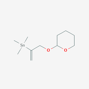 Trimethyl{3-[(oxan-2-yl)oxy]prop-1-en-2-yl}stannane