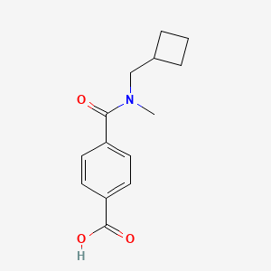 molecular formula C14H17NO3 B1445237 4-[(Cyclobutylmethyl)(methyl)carbamoyl]benzoic acid CAS No. 1482156-51-3