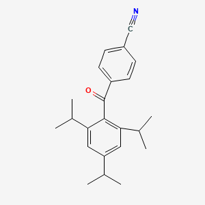 4-[2,4,6-Tri(propan-2-yl)benzoyl]benzonitrile