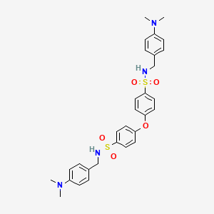 4,4'-Oxybis(N-{[4-(dimethylamino)phenyl]methyl}benzene-1-sulfonamide)