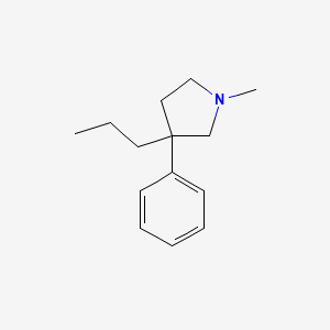 1-Methyl-3-phenyl-3-propylpyrrolidine