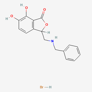 3-Benzylaminomethyl-6,7-dihydroxyphthalide hydrobromide