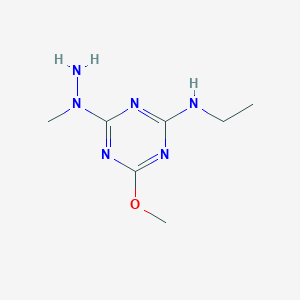 N-Ethyl-4-methoxy-6-(1-methylhydrazinyl)-1,3,5-triazin-2-amine