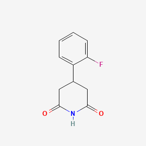 molecular formula C11H10FNO2 B1445244 4-(2-Fluorophenyl)piperidine-2,6-dione CAS No. 1268102-56-2