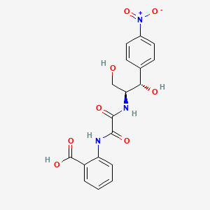 Anthranilic acid, N-((1,3-dihydroxy-1-(p-nitrophenyl)-2-propyl)oxamoyl)-, L-threo-, (+)