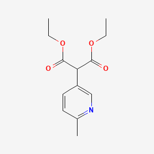 molecular formula C13H17NO4 B1445245 Diethyl 2-(6-methylpyridin-3-yl)malonate CAS No. 1495322-52-5