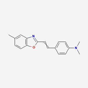 N,N-Dimethyl-4-[2-(5-methyl-1,3-benzoxazol-2-yl)ethenyl]aniline