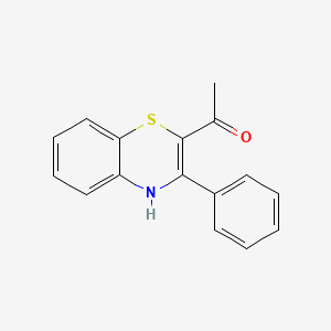 molecular formula C16H13NOS B14452464 1-(3-Phenyl-4H-1,4-benzothiazin-2-yl)ethan-1-one CAS No. 74675-52-8