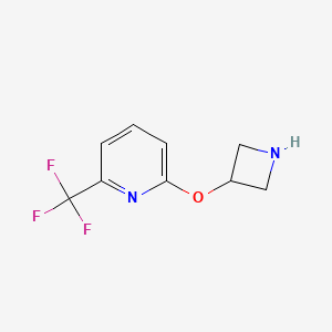 molecular formula C9H9F3N2O B1445248 2-(Azetidin-3-yloxy)-6-(trifluoromethyl)pyridine CAS No. 1342265-93-3