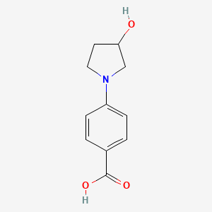 molecular formula C11H13NO3 B1445251 4-(3-Hydroxypyrrolidin-1-yl)benzoic acid CAS No. 946598-41-0