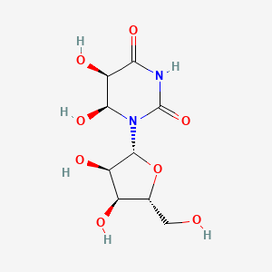 (5R,6S)-1-[(2R,3R,4S,5R)-3,4-dihydroxy-5-(hydroxymethyl)oxolan-2-yl]-5,6-dihydroxy-1,3-diazinane-2,4-dione