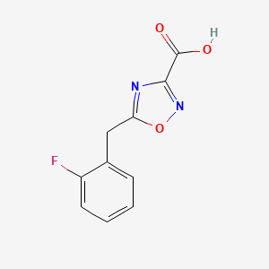 5-[(2-Fluorophenyl)methyl]-1,2,4-oxadiazole-3-carboxylic acid
