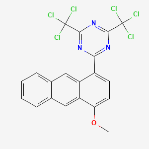 2-(4-Methoxyanthracen-1-YL)-4,6-bis(trichloromethyl)-1,3,5-triazine