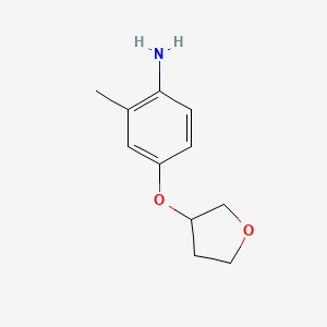 molecular formula C11H15NO2 B1445268 2-Methyl-4-(oxolan-3-yloxy)aniline CAS No. 1489519-99-4