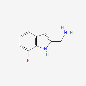 molecular formula C9H9FN2 B1445277 (7-氟-1H-吲哚-2-基)甲胺 CAS No. 1271660-32-2