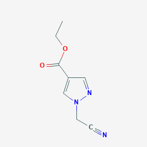 molecular formula C8H9N3O2 B1445286 ethyl 1-(cyanomethyl)-1H-pyrazole-4-carboxylate CAS No. 1190234-56-0