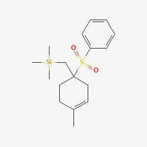 {[1-(Benzenesulfonyl)-4-methylcyclohex-3-en-1-yl]methyl}(trimethyl)silane