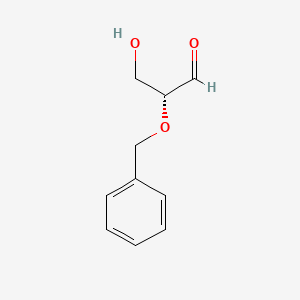 Propanal, 3-hydroxy-2-(phenylmethoxy)-, (2R)-