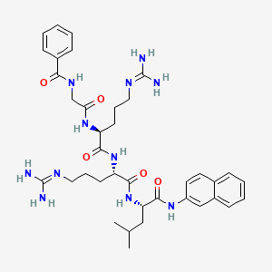 N-Benzoylglycyl-N~5~-(diaminomethylidene)-L-ornithyl-N~5~-(diaminomethylidene)-L-ornithyl-N-naphthalen-2-yl-L-leucinamide