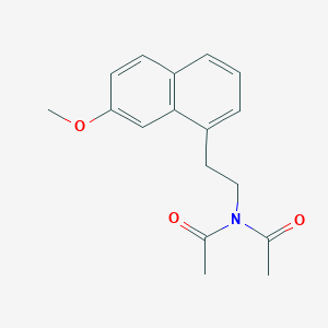 molecular formula C17H19NO3 B1445304 N-乙酰基-N-(2-(7-甲氧基萘-1-基)乙基)乙酰胺 CAS No. 1379005-34-1