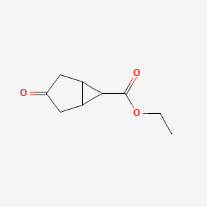 molecular formula C9H12O3 B1445311 3-氧代双环[3.1.0]己烷-6-羧酸乙酯 CAS No. 1515923-85-9