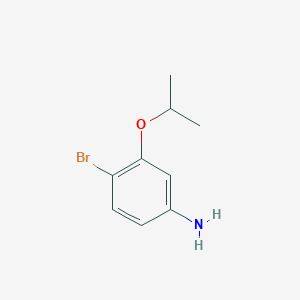 molecular formula C9H12BrNO B1445312 4-溴-3-异丙氧基苯胺 CAS No. 1336903-50-4
